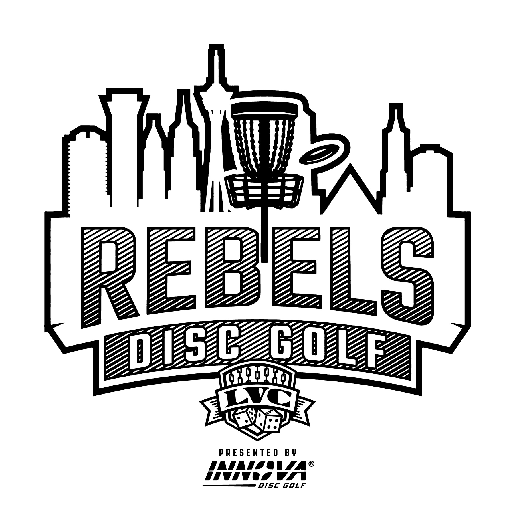 Logo 2024 UNLV B&W (Rebels) – Las Vegas Challenge